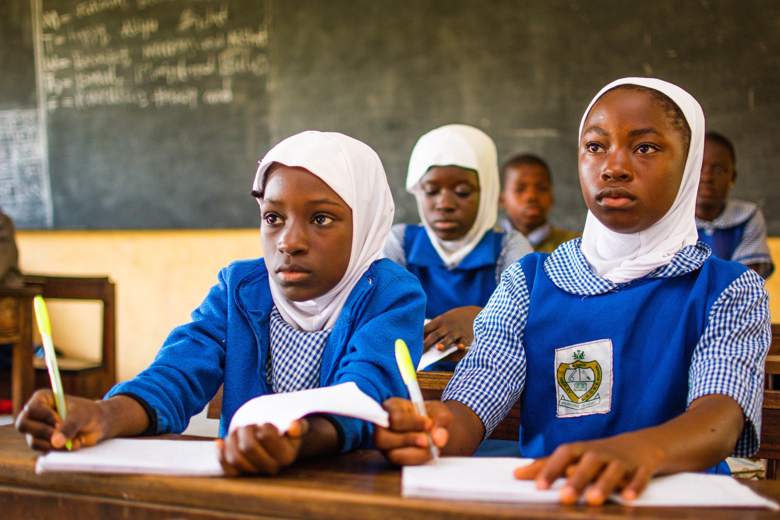 Female KwaraLEARN pupils in class