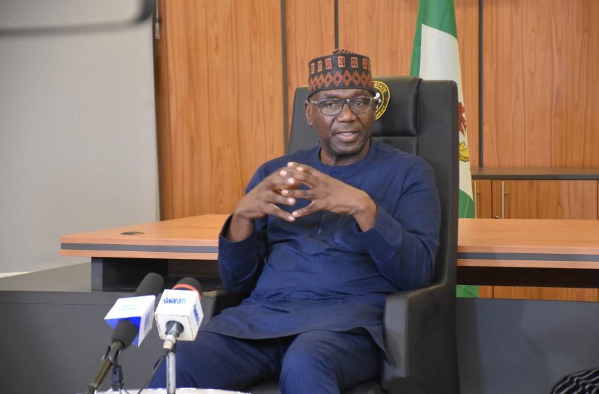 Mallam AbdulRahman AbdulRazaq, Governor of Kwara State, in a media briefing.